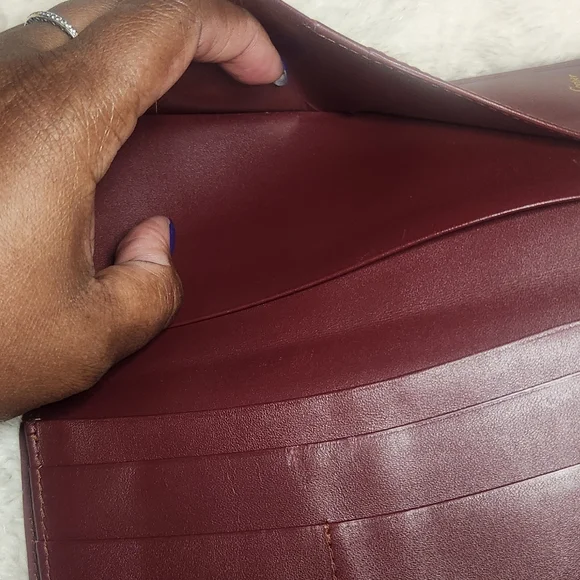 Cartier Vintage Unisex Bifold Long Wallet
